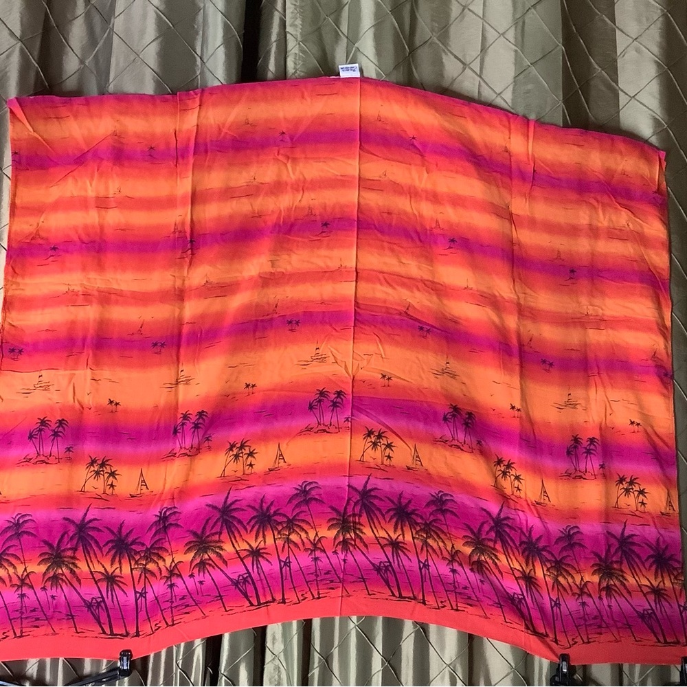VGUC- Beach Cabana 100% Rayon Sunset/Sunrise Sarong